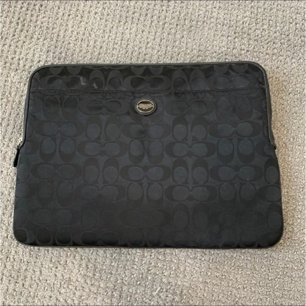 Coach laptop case